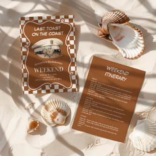 Convite Capitão Hat Bachelorette náutico