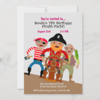 Capitão Pirate com colegas na festa de aniversário