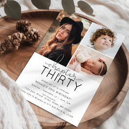 Convite Capítulo 30 Colagem de Fotos Personalizadas para A