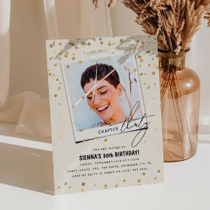 Convite Capítulo 30 Diversão do aniversário de 30 anos de