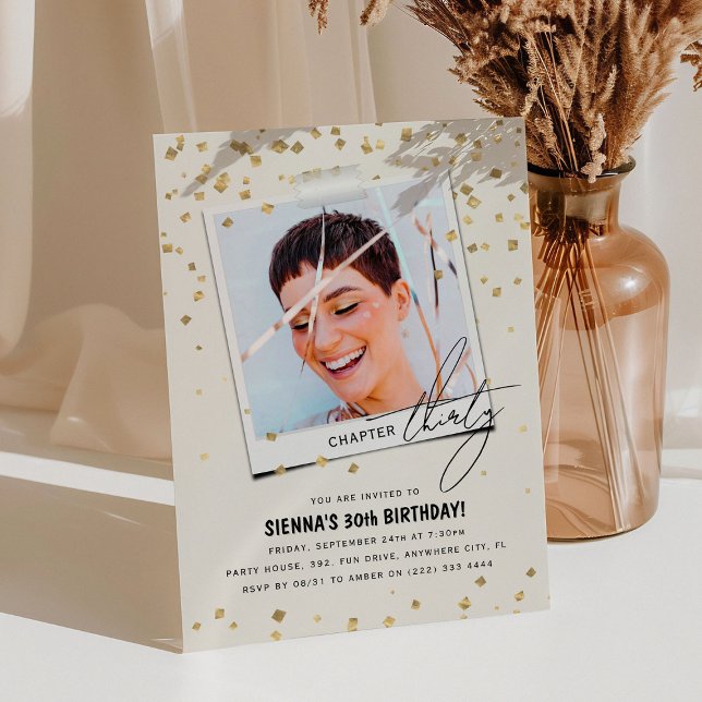 Convite Capítulo 30 Diversão do aniversário de 30 anos de  (Criador carregado)