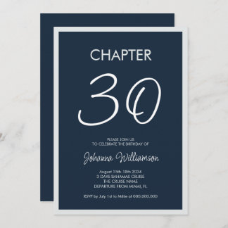 Convite Capítulo 30 Parte Marinho Azul