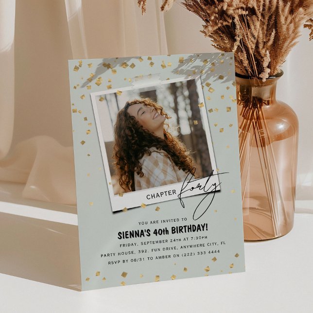 Convite Capítulo 40 Diversão do aniversário de 40 anos de  (Criador carregado)