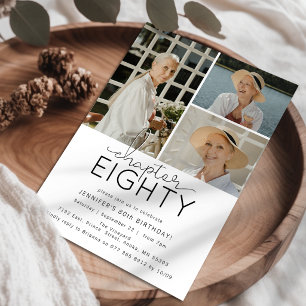 Convite Capítulo 80 Colagem de Fotos Personalizada para An
