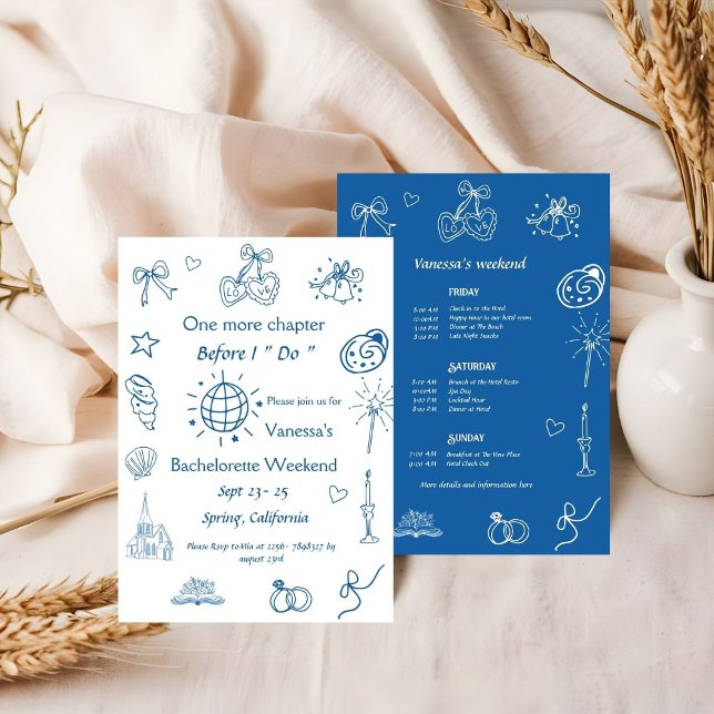 Convite Capítulo final antes da bachelorette do livro de c (Criador carregado)