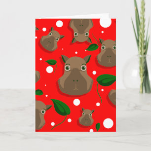 Convite capivara de natal