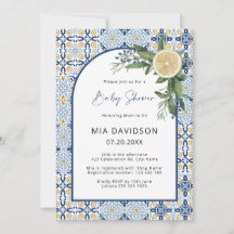 Capri Chá de fraldas Citrus Chá de fraldas Italian