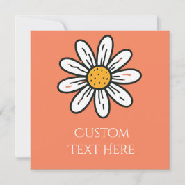 Convite Caprichoso Daisy – Charme Floral Minimalis