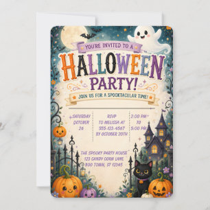 🎃 Convite Caprichoso e Assustador para Festa de H