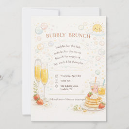 Convite Caprichoso e Espumante para Brunch