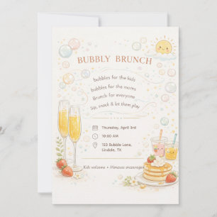 Convite Caprichoso e Espumante para Brunch