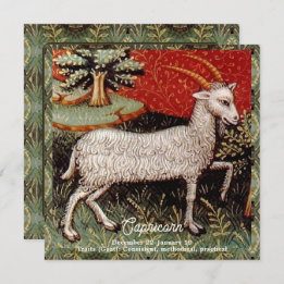 Convite Capricórnio - Festa de aniversário de Sinal Zodiac