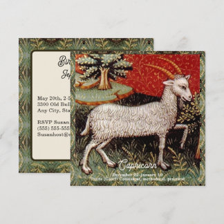 Convite Capricórnio - Festa de aniversário de Sinal Zodiac