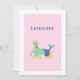 Convite Capricórnio Rosa, zodíaco, estampa de estrela