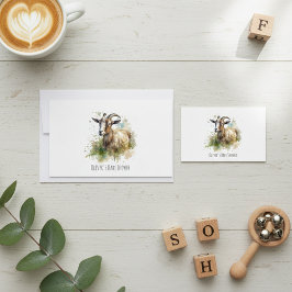 Convite Caprino de Aquarela, personalizado