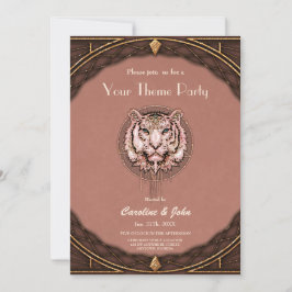 Convite Captivação e representação artística de um tigre