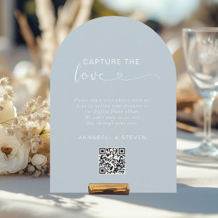Convite Capture o amor! Código QR Personalizado de Casamen