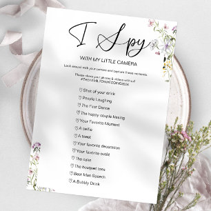 Convite Capture O Amor Jogo de Casamento I Spy