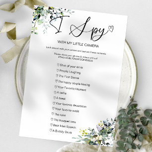 Convite Capture O Amor Jogo de Casamento I Spy