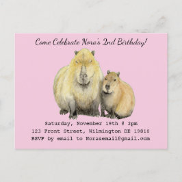 Convite Capybara
