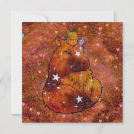 Convite Capybara chamada Dream