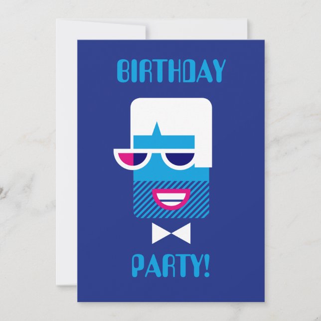 Convite Cara de Groovy (Frente)