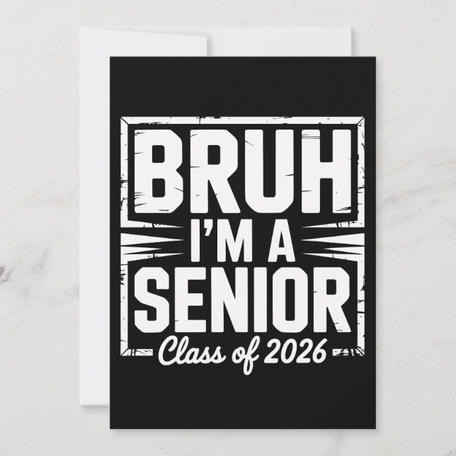 Convite Cara, eu sou um veterano da turma de 2026, graduan (Frente)