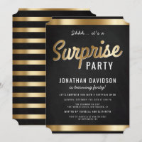Caramelo Dourado e Festa de aniversário surpresa p