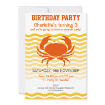 Caranguejo alaranjado do divertimento em um