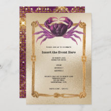 Caranguejo-caranguejo magenta-rosa-dourado-brilho 