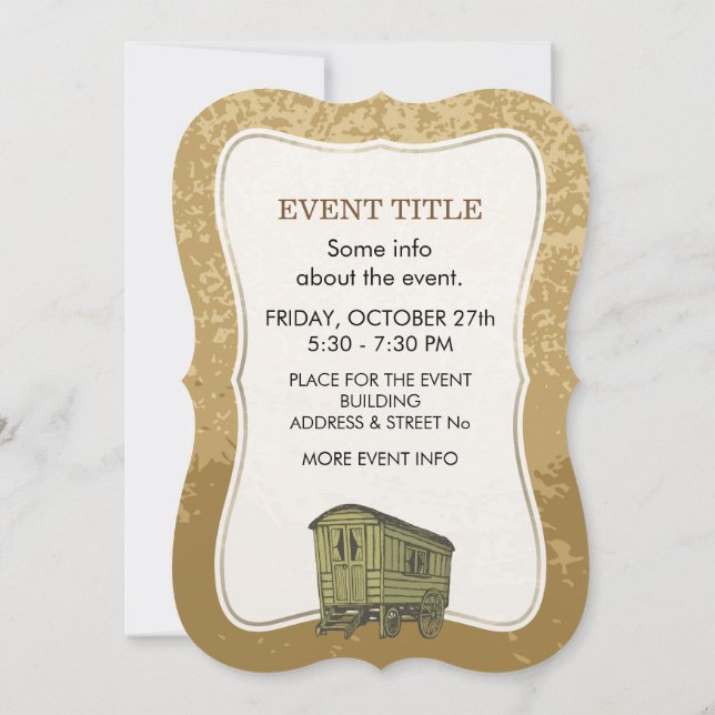 Convite Caravana cigana (Verso)