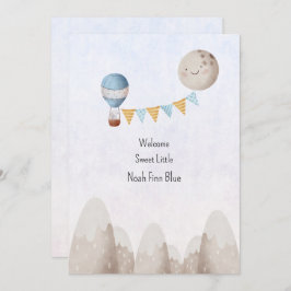 Convite Card (12,7 x 17,8 cm) - Birth Announcement Kaart