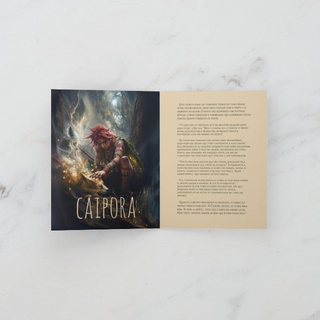 Convite Card Caipora (Interior)