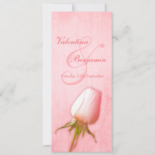 Convite Cardápio de jantar da recepção de casamento com bo