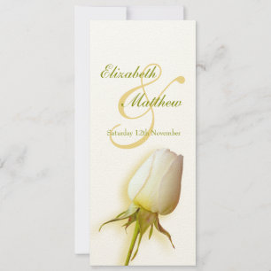 Convite Cardápio de jantar de recepção de casamento com bo