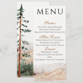 Convite Cardápio de Mountain View