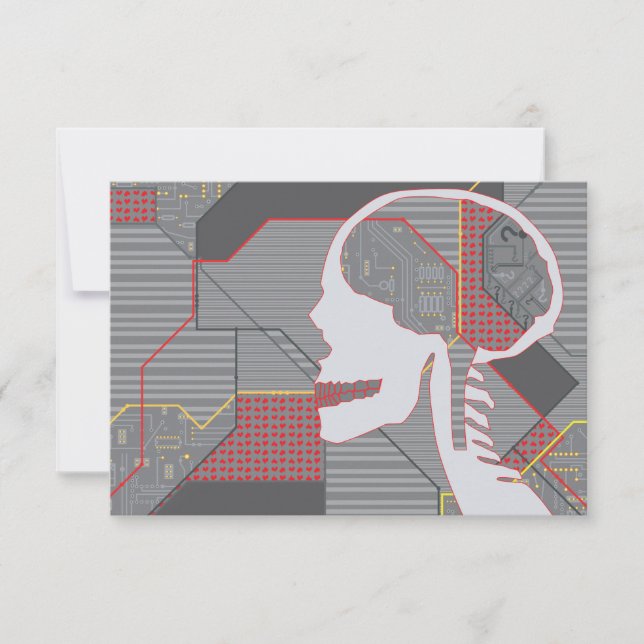 Convite cardíaca, logicskull (Frente)