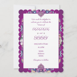 Convite Cardinal Red Rosace