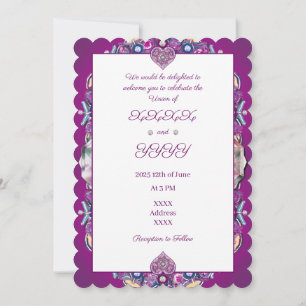 Convite Cardinal Red Rosace