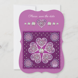 Convite Cardinal Red Rosace