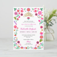 Carimbo de Otomi Mexicano Quinceañera