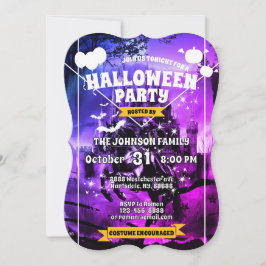 Convite Carimbo do Castelo Noturno