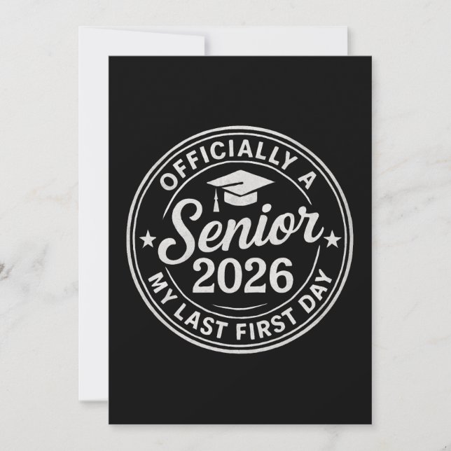 Convite Carimbo do Primeiro Dia de Sênior 2026 (Frente)