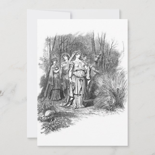 Convite Carl Emil Doepler - Frigg como Ostara (Frente)