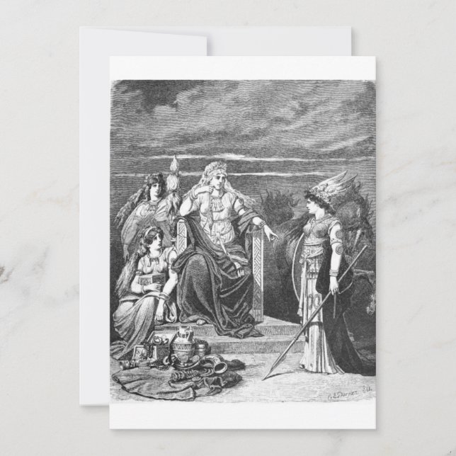 Convite Carl Emil Doepler - Frigg e seus Atendedores (Frente)