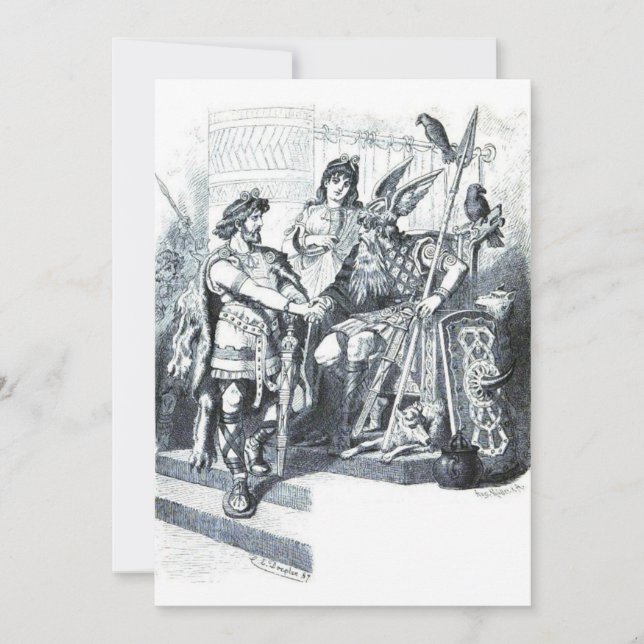 Convite Carl Emil Doepler - Vidar e Odin (Frente)