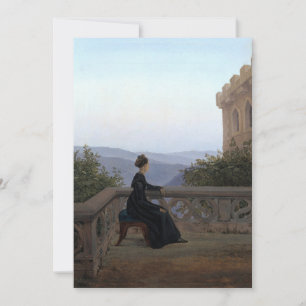 Convite Carl Gustav Carus - Mulher na Sacada
