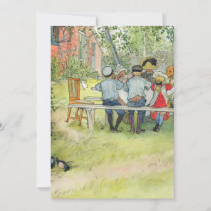 Convite Carl Larsson Café Da Manhã Sob O Grande Birch