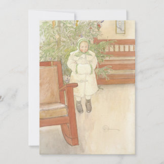 Convite Carl Larsson - Menina e cadeira de balanço