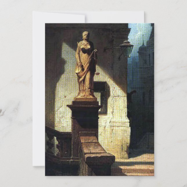 Convite Carl Spitzweg - Justitia (Frente)
